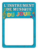 Affiche instrument de musique du jour