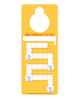 Affiche porte de salle de bain