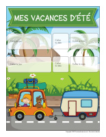 Affiche rappel-Mes vacances d'été