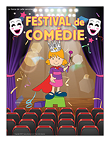 Affiche thématique-Festival de comédie