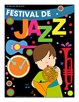 Affiche thématique-Festival de jazz Affiche thématique-Festival de jazz