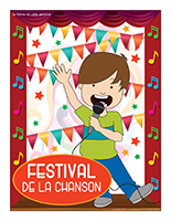 Affiche thématique-Festival de la chanson