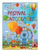 Affiche thématique-Festival de montgolfières