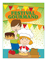 Affiche thématique-Festival gourmand