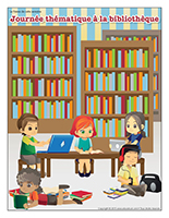 Affiche thématique-Journée thématique-À la bibliothèque Affiche thématique-Journée thématique-À la bibliothèque