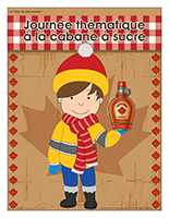 Affiche thématique-Journée thématique-À la cabane à sucre Affiche thématique-Journée thématique-À la cabane à sucre