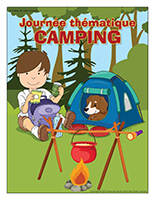 Affiche thématique-Journée thématique-Camping