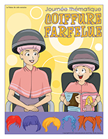 Affiche thématique-Journée thématique-Coiffure farfelue Affiche thématique-Journée thématique-Coiffure farfelue