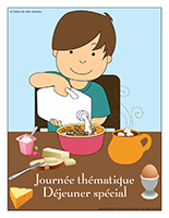 Affiche thématique-Journée thématique-Déjeuner spécial Affiche thématique-Journée thématique-Déjeuner spécial