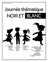 Affiche thématique-Journée thématique-Noir et blanc Affiche thématique-Journée thématique-Noir et blanc