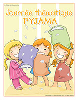 Affiche thématique-Journée thématique-Pyjama Affiche thématique-Journée thématique-Pyjama