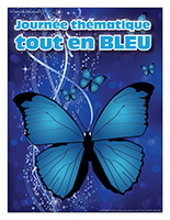 Affiche thématique-Journée thématique-Tout en bleu