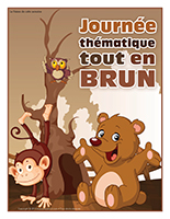 Affiche thématique-Journée thématique-Tout en brun Affiche thématique-Journée thématique-Tout en brun