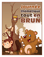 Affiche thématique-Journée thématique-Tout en brun