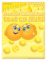 Affiche thématique-Journée thématique-Tout en jaune