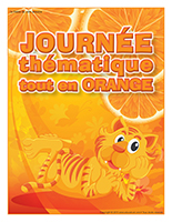 Affiche thématique-Journée thématique-Tout en orange Affiche thématique-Journée thématique-Tout en orange