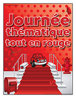 Affiche thématique-Journée thématique-Tout en rouge