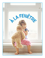 Affiche thématique poupons-À a fenêtre