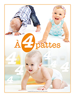 Affiche thématique poupons-A quatre pattes