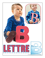 Affiche thematique poupons-Abecedaire-Lettre B