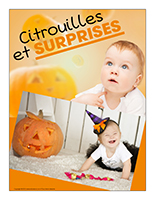 Affiche thématique poupons-Citrouilles et surprises