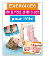 Affiche thématique-poupons-Exercices de jambes et de pieds pour l'été