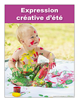 Affiche thématique poupons-Expression créative d'été