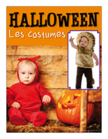 Affiche thématique poupons-Halloween Les costumes