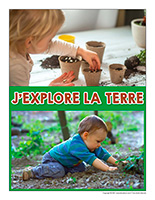 Affiche thematique poupons-J’explore la terre