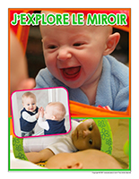 Affiche thematique poupons-J’explore le miroir