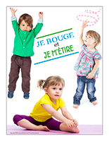 Affiche thématique poupons-Je bouge et je m'étire