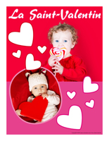 Affiche thématique poupons-La Saint-valentin