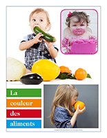 Affiche thématique poupons-La couleur des aliments