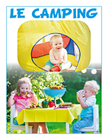 Affiche thematique-poupons-Le camping