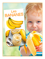 Affiche thématique-poupons-Les bananes