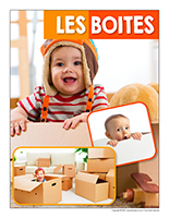 Affiche thematique poupons-Les boites