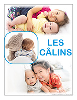 Affiche thématique poupons-Les câlins