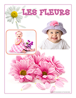 Affiche thematique-poupons-Les fleurs