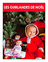 Affiche thematique poupons-Les guirlandes de Noel