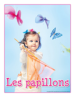 Affiche thematique-poupons-Les papillons