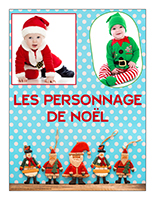 Affiche thématique poupons-Les personnages de Noël