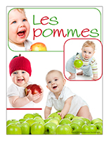 Affiche thématique poupons-Les pommes