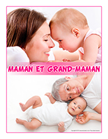 Affiche thématique poupons-Maman et grand-maman