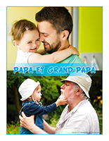 Affiche thématique poupons-Papa et grand-papa