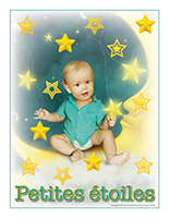 Affiche thematique poupons-Petite etoiles