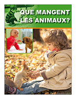 Affiche thématique poupons-Que mangent les animaux