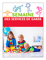 Affiche thématique poupons-Semaine des services de garde