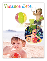 Affiche thématique poupons-Vacance d'été Affiche thématique poupons-Vacance d'été