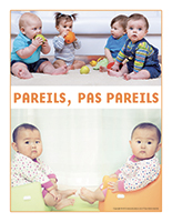 Affiche thematique-poupons-pareil pas pareil