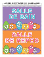 Affiches identification des salles-Pâques